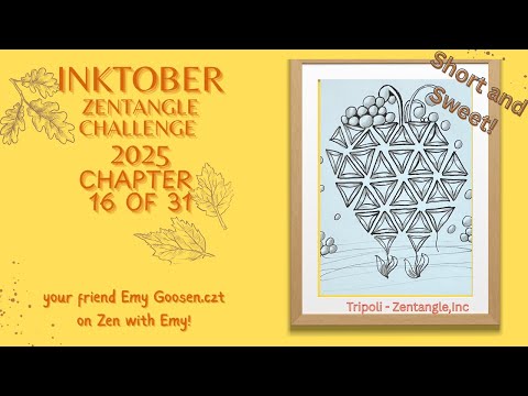 Видео: Inktober 2025 Глава 16: Tripoli Magic – Учебное пособие по треугольному гибкому узору