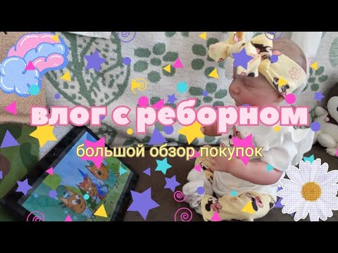 Видео: Влог с реборном/большой обзор покупок/потратили много денег/Ami life
