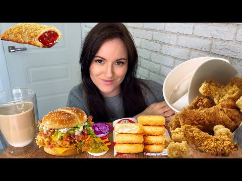 Видео: МУКБАНГ ОСТРАЯ КУРИЦА БУРГЕР СОУСЫ СТРИПСЫ КРЫЛЫШКИ НОЖКИ РОСТИКС MUKBANG HOT CHICKEN