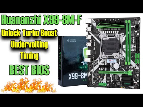 Видео: Huananzhi X99-8M-F - самая доступная плата на LGA2011-3. Обзор, лучший BIOS. 2678v3 в Cyberpunk 2077