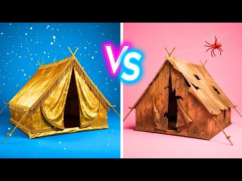 Видео: Челлендж VIP против DIY-кемпинга! 💸🔥 Советы и гаджеты для умного отпуска