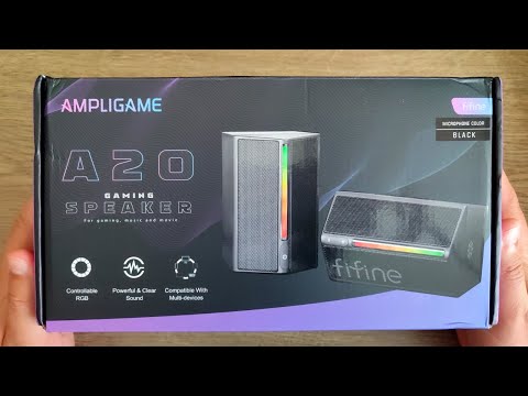 Видео: Компьютерные RGB колонки из Китая ★ обзор FIFINE AmpliGame A20