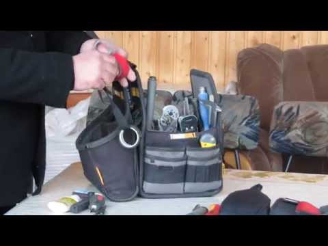Видео: Сумка электрика, набор инструмента.