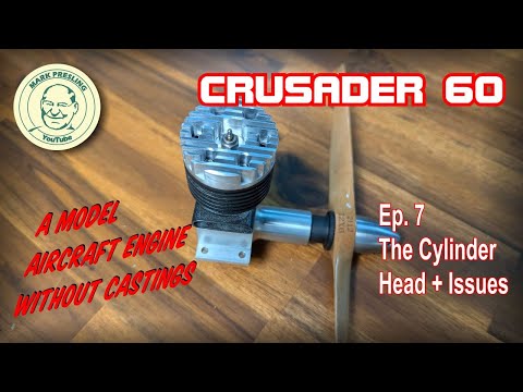 Видео: Crusader 60. Модель авиадвигателя, которую можно построить без литья. Эп.7 — Головка блока цилинд...
