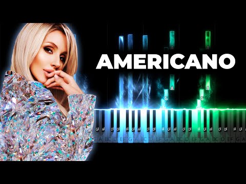 Видео: LOBODA - Americano караоке, текст, кавер на пианино - Лобода Американо
