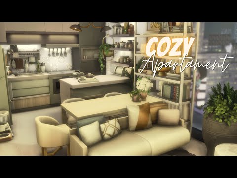 Видео: уютная квартира девушки-дизайнера🪴 строительство | cozy apartment | speed build | no cc | the sims 4