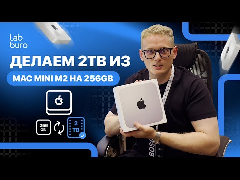 Видео: ДЕЛАЕМ ИЗ APPLE MAC MINI M2 НА 256ГБ → 2ТБ UPGRAGE SSD