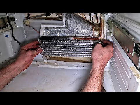 Видео: Холодильник Toshiba. Опрессовка, замена испарителя