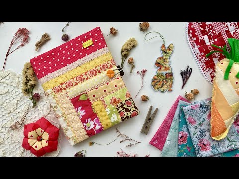 Видео: 87. Пэчворк - обложка для блокнота, набор от Совиного леса, покупки