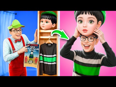 Видео: Из Ботана в Куклу из игры в кальмара! Как стать популярной куклой!?