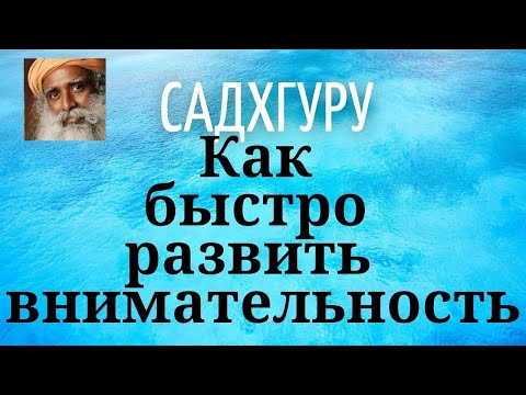 Видео: Садхгуру - Как быстро развить  внимательность.