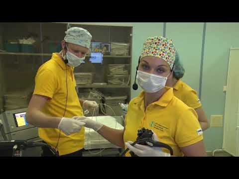 Видео: Эндоскопическая диссекция раннего рака желудка. И. Ю. Недолужко