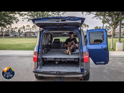 Видео: Платформа Honda Element | Мгновенный режим кровати с задними сиденьями