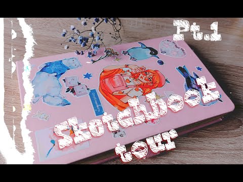 Видео: Обзор на розовый СКЕТЧБУК (часть 1)