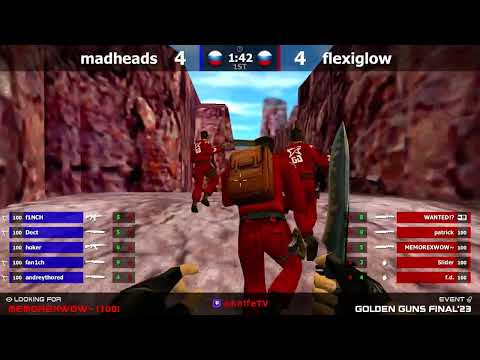 Видео: CS 1.6 LAN-турнир Golden Guns - madheads  (Москва) vs flexiglow (Челябинск)