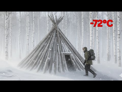 Видео: Строительство теплого и уютного убежища для выживания — 7 дней выживания в дикой природе