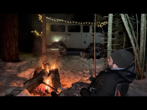 Видео: УАЗ Буханка Автодом. Итальянский вечер в Смоленских лесах . Мороз -20