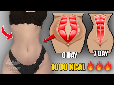 Видео: Уменьшенная талия и плоский живот | 30-минутная тренировка стоя в день и смотрите результаты
