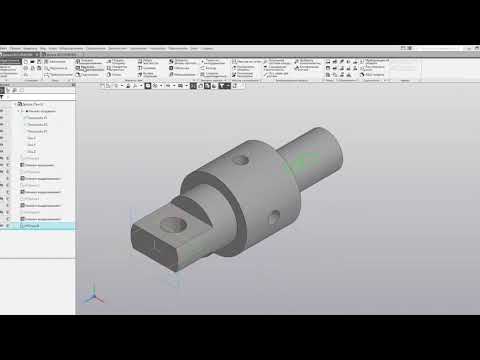 Видео: Построение тел вращения. Вал1