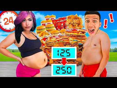 Видео: СТАВАМЕ ДЕБЕЛИ С ЛИНА ЗА 24 ЧАСА!