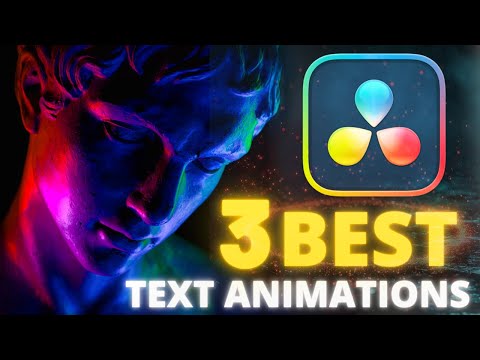 Видео: 3 ЛУЧШИЕ ТЕКСТОВЫЕ АНИМАЦИИ в DaVinci Resolve Бесплатно | Урок