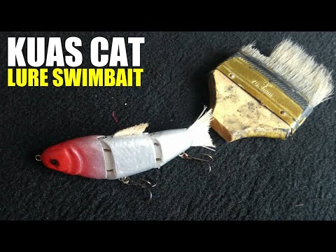 Видео: Создание рыболовной приманки из кисти - 2 #Swimbait