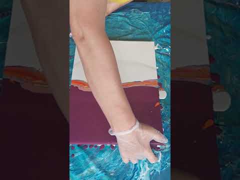 Видео: # 62 Акриловая заливка от А до Я.  Рисуем феном ирисы.