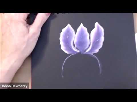 Видео: Учимся рисовать — Ирис одним мазком | Донна Дьюберри, 2019