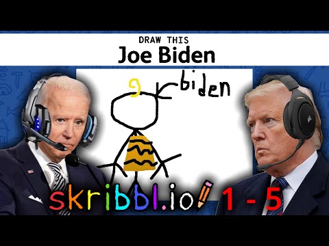 Видео: Президенты США играют в SKRIBBL.IO 1-5