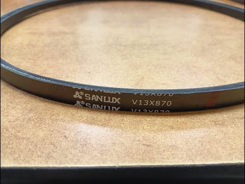 Видео: Ремень привода шнека для снегоуборщика Huter. Sanlux V13x870 и 4LXP12840