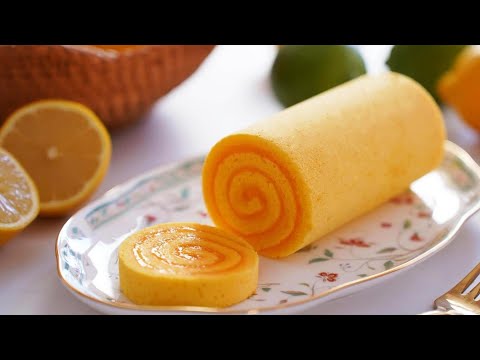 Видео: Лимонный рулет 🍋 В таком виде он очень вкусный. / Рецепт лимонного рулета / Лимонный курд