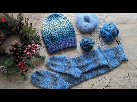 Видео: Шапки та шкарпетки з пряжі Schoppel, Kid Seta. Частина 2. Фотоальбом. В'яжемо візерунки.