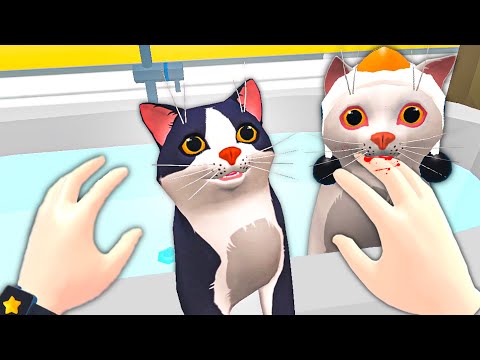 Видео: НЕПОСЛУШНЫЕ КОТЫ РАЗГРОМИЛИ МОЕ КАФЕ 🐈 в Cat Cafe VR