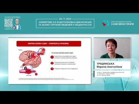 Видео: Судинні ураження головного мозку як наслідок ендотеліальної дисфункції при артеріальній гіпертензії