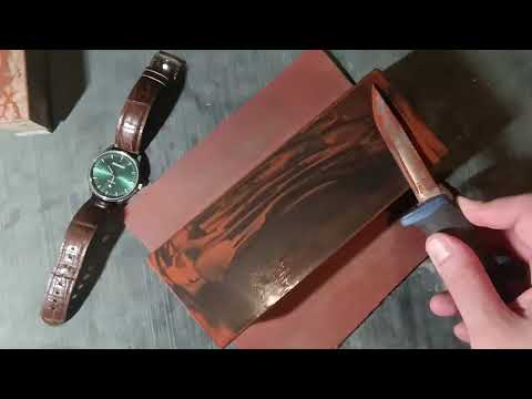 Видео: Заточка на сланец + оксид железа. Будущее композитов из керамики и поликарбоната.