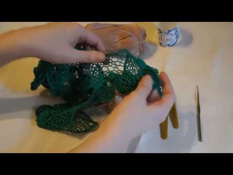 Видео: Ирландское кружево Вяжем мотив Шиповник