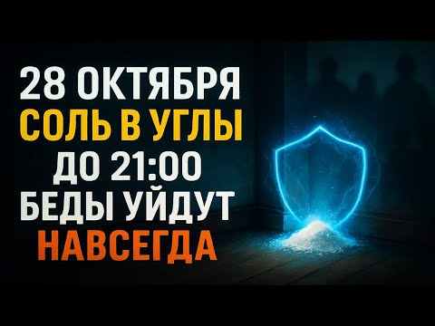 Видео: 28 ОКТЯБРЯ: Насыпьте соль в углы — все беды уйдут навсегда