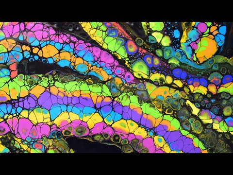 Видео: Дороги радости. Волшебство жидкого акрила.