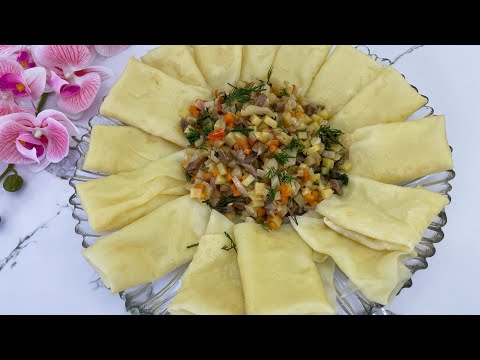 Видео: / Индийские Манты / Жаппасай / Необычное Вкусное Блюдо/