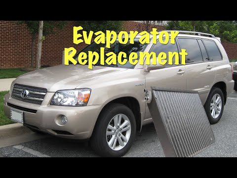 Видео: Toyota Highlander (Kluger) - Замена испарителя