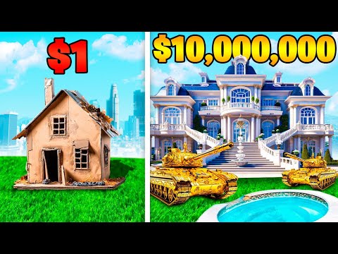 Видео: ПРОКАЧАЛ ДОМ ЗА $1 ДО ДОМА ЗА $10,000,000 в ГТА 5 ОНЛАЙН (GTA 5 ONLINE)