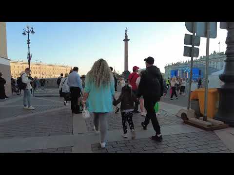 Видео: прогулка по центру Санкт Петербурга  a walk through the center of St. Petersburg on June 07, 2024