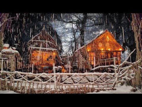 Видео: Solo Two Days - Снежный день в лесной хижине АСМР Релаксация #зима #лесной домик