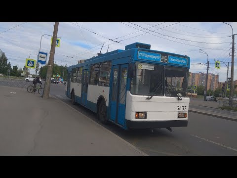 Видео: Троллейбус, маршрут №28 ВМЗ-5298-22 б.3837 (24.05.2019) Санкт-Петербург