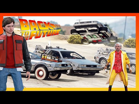 Видео: Путешествие во времени на каждом DeLorean из «Назад в будущее»! | Витрина модов GTA V