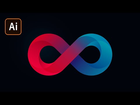 Видео: Знак бесконечности в Adobe Illustrator/Infinite Logo Design in Illustrator