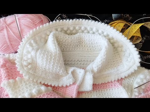 Видео: Часть 1. ВОРОТНИЧОК  для детской кофты , вязание сверху вниз 💐