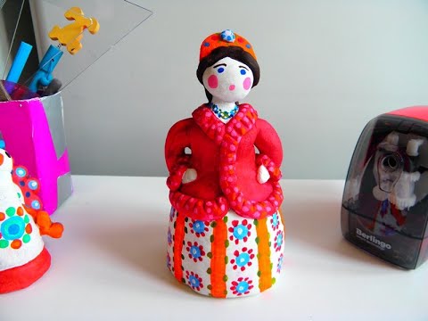 Видео: Дымковская игрушка барышня