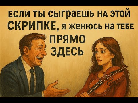 Видео: «Если ты сыграешь на этой СКРИПКЕ, я женюсь на тебе ПРЯМО ЗДЕСЬ» — миллионер ПОСМЕЯЛСЯ, но ФИНАЛ