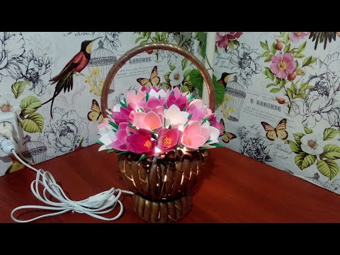 Видео: Корзинка с цветами#1